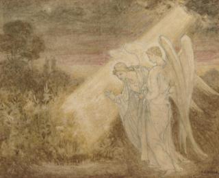 Henry John Stock, R.I. - A vision of the cross