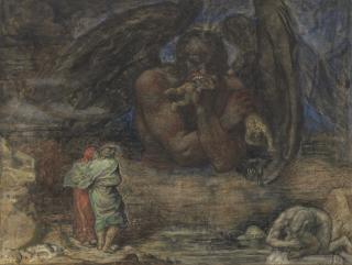 Henry John Stock - Dante and Virgil encounter Lucifer in Hell