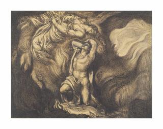 Henry John Stock - The poet in the flames of first love