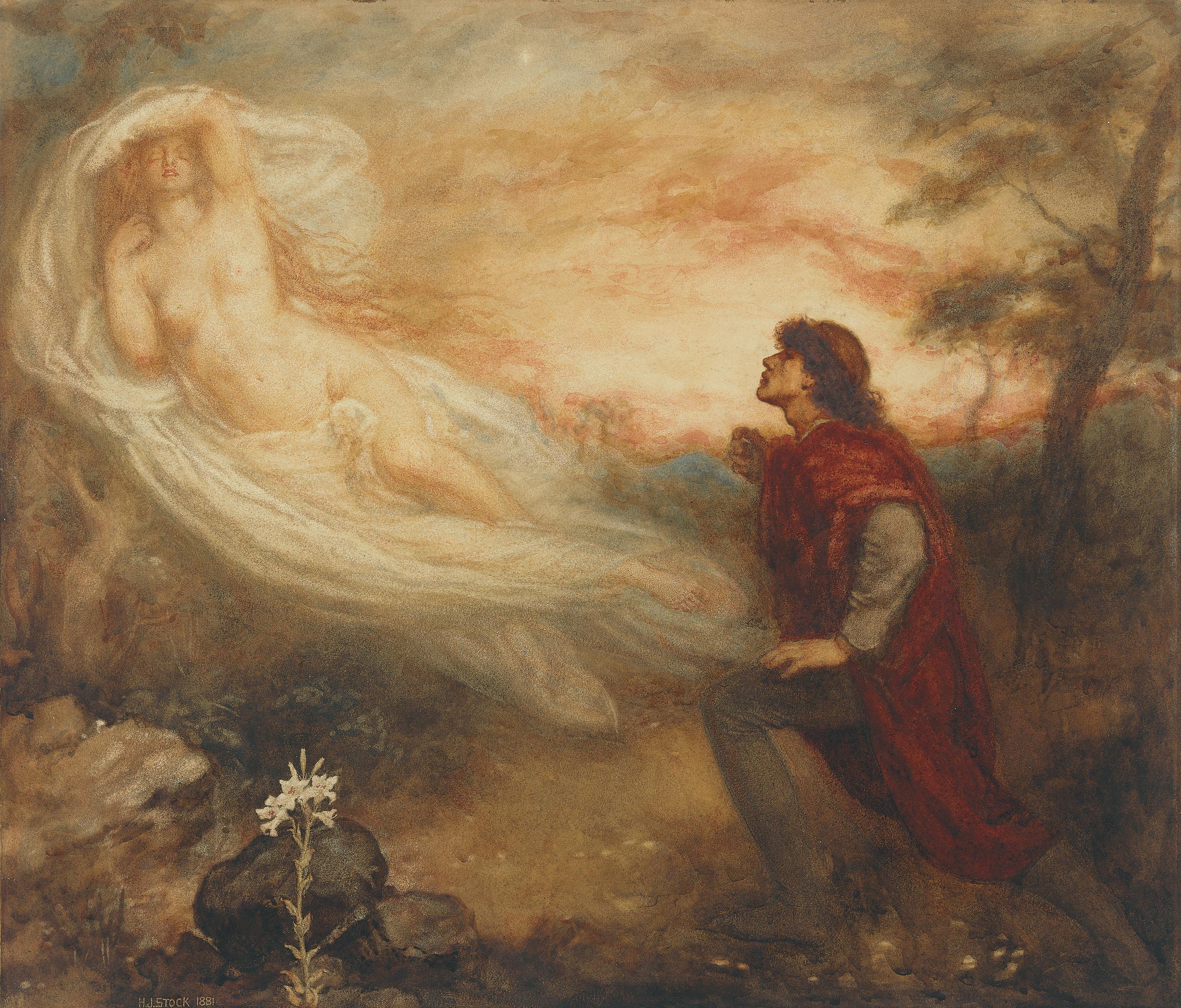 Henry John Stock - The Poet\'s Dream: \'The Pursuit of the Ideal\'