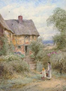 Henry John Sylvester Stannard, R.B.A. - Returning Home, Bedfordshire (Illustrated); And Mother And Her Child After A Short Walk
