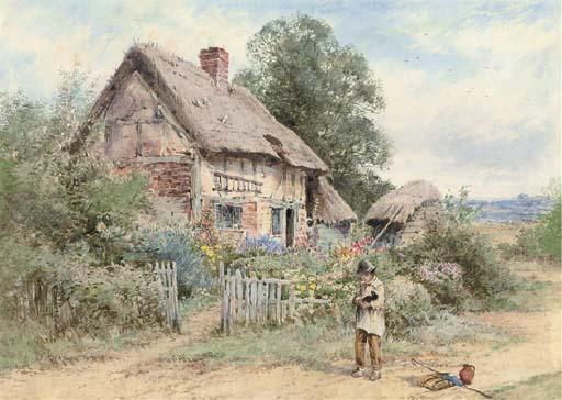 Henry John Sylvester Stannard, R.B.A. - The Pet Rabbit