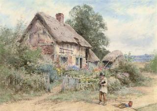 Henry John Sylvester Stannard, R.B.A. - The Pet Rabbit