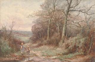 Henry John Sylvester Stannard, R.B.A. - The Primrose Gatherers