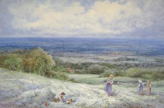 Henry John Sylvester Stannard - In a hayfield, near Wantage, Oxfordshire