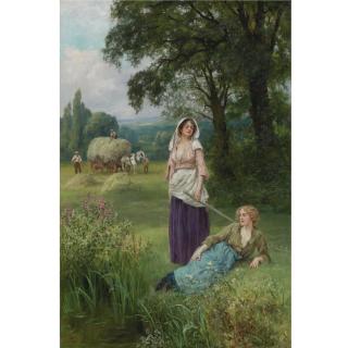 Henry John Yeend King R.B.A, R.I., R.O.I. - British Haymaking