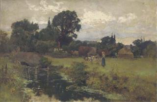 Henry John Yeend King, R.B.A., R.I. - The Young Milkmaid