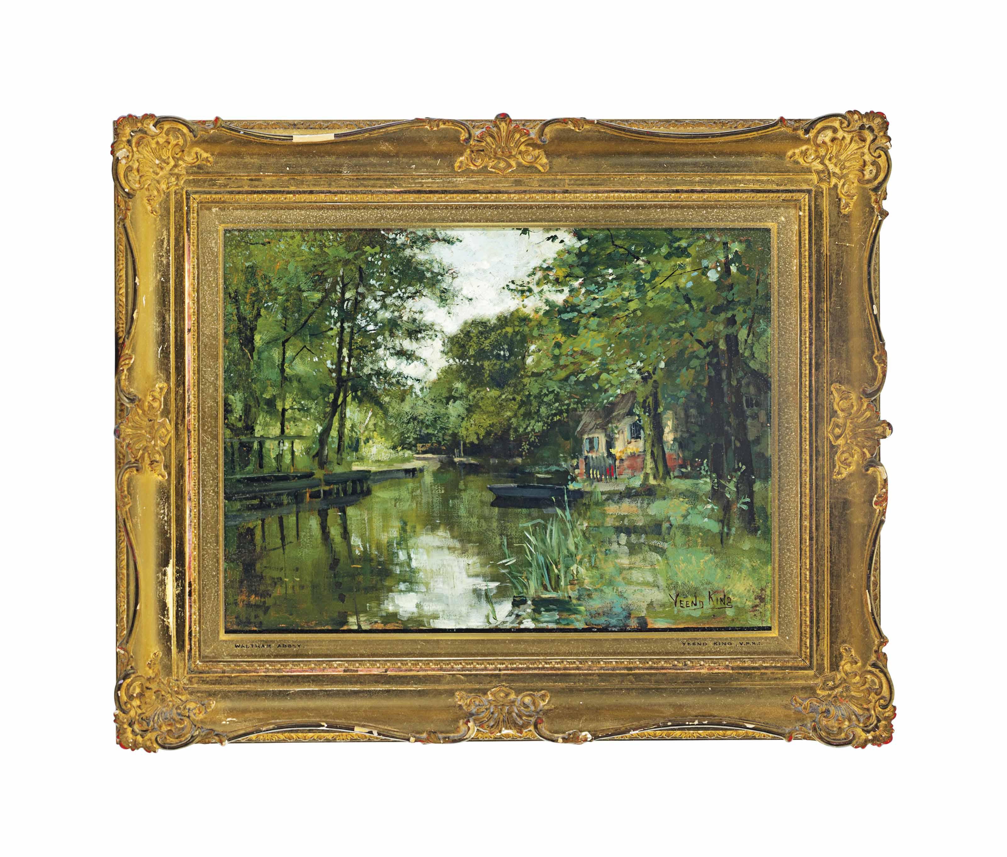 Henry John Yeend King, R.B.A., V.P.R.I., R.O.I. - A peaceful afternoon, Waltham Abbey