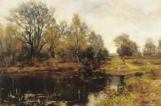 Henry John Yeend King, R.B.A., V.P.R.I., R.O.I. - A woodland pool
