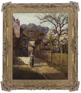 Henry John Yeend King, R.B.A., V.P.R.I., R.O.I. - The milkmaid