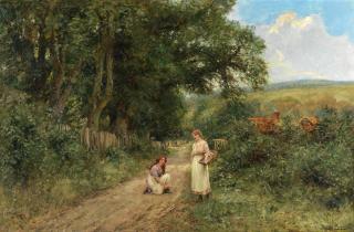 Henry John Yeend King, RBA, VPRI, ROI - A Devonshire Lane