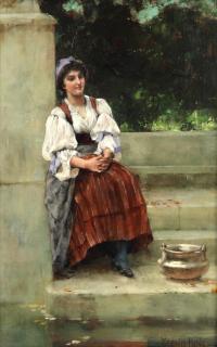 Henry John Yeend King, RBA, VPRI, ROI - A moment\'s rest