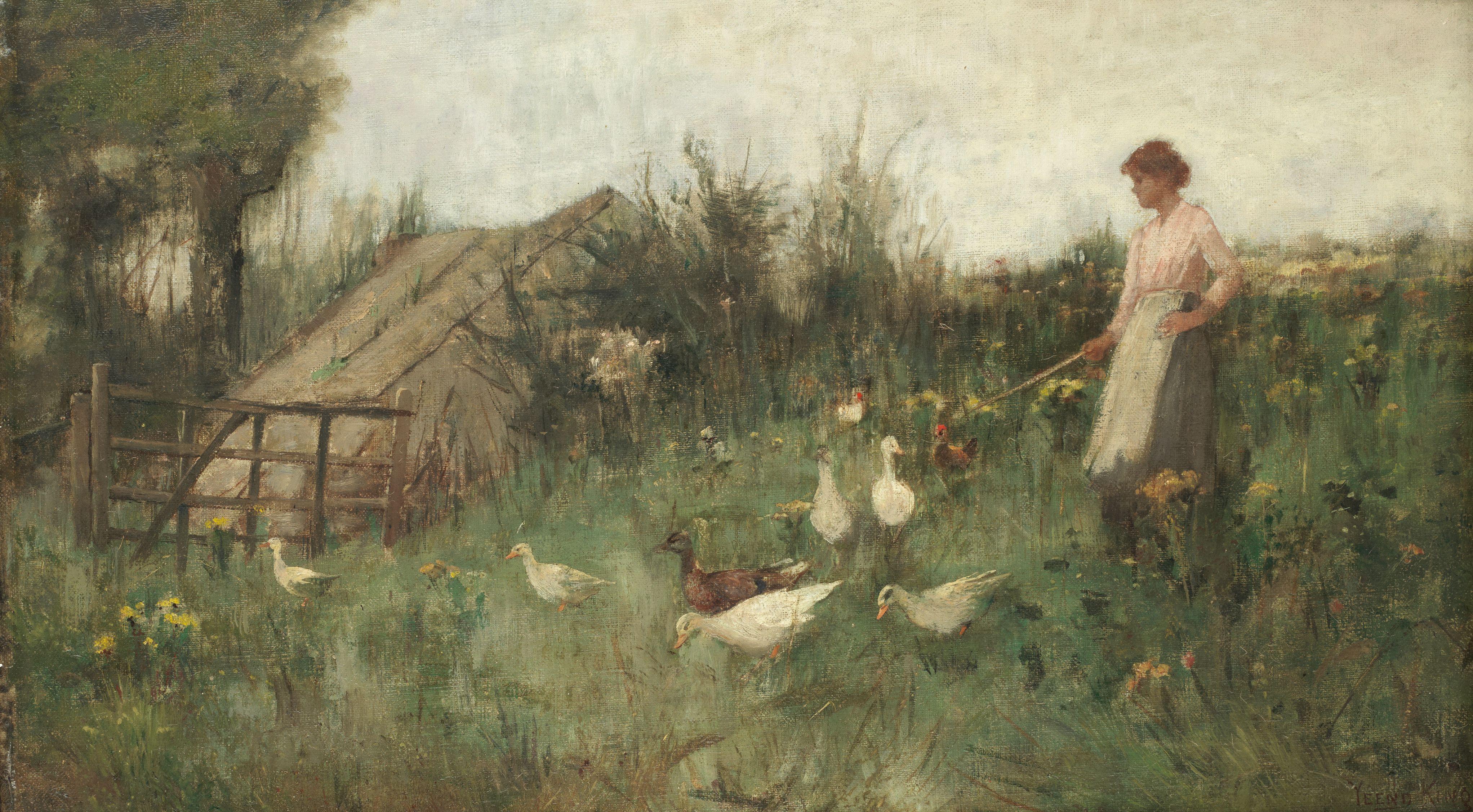 Henry John Yeend King, RBA, VPRI, ROI - Gathering The Brood