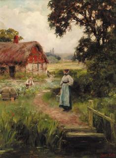 Henry John Yeend King - The cottage garden