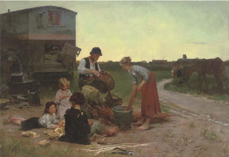 Henry Jules Jean Geoffroy - A family of basket weavers