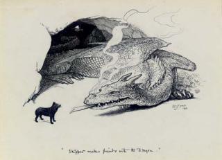 Henry Justice Ford - \'Skipper makes friends with the dragon\'