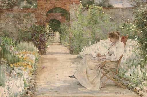 Henry Justice Ford - Summer jottings in a walled garden