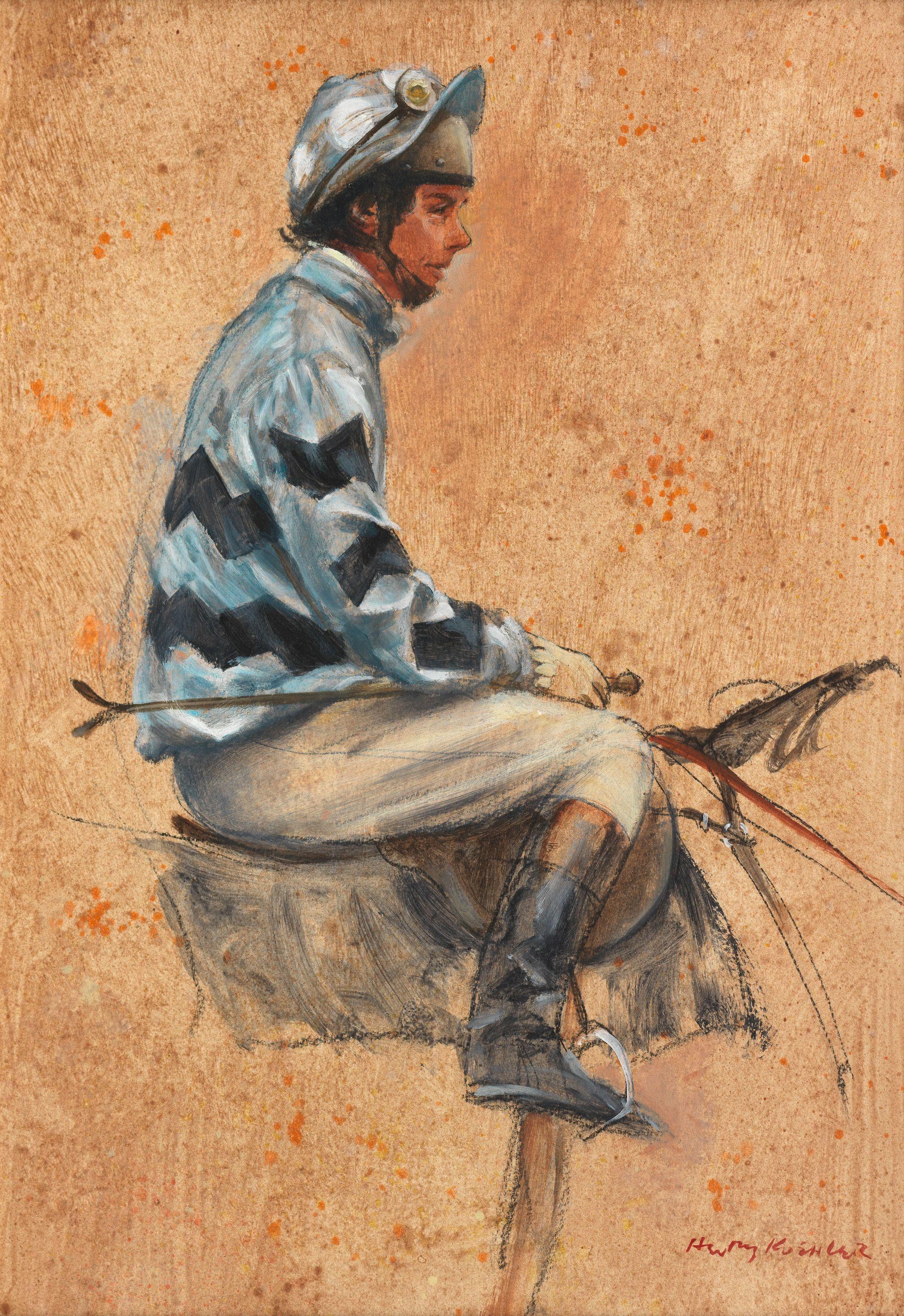 Henry Koehler - Mounted Jockey - \'Peter Greenall Up\'