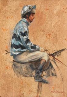 Henry Koehler - Mounted Jockey - \'Peter Greenall Up\'
