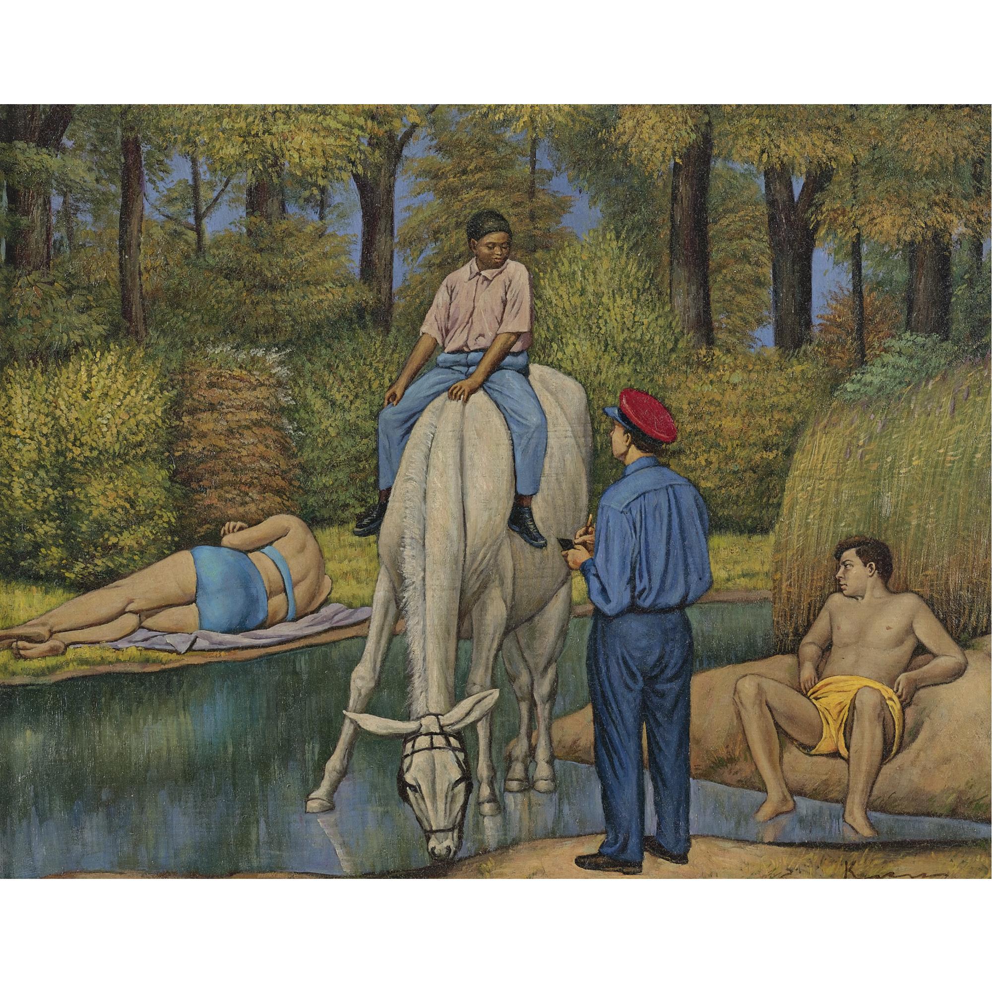 Henry Koerner - Study For \'The Pond\'