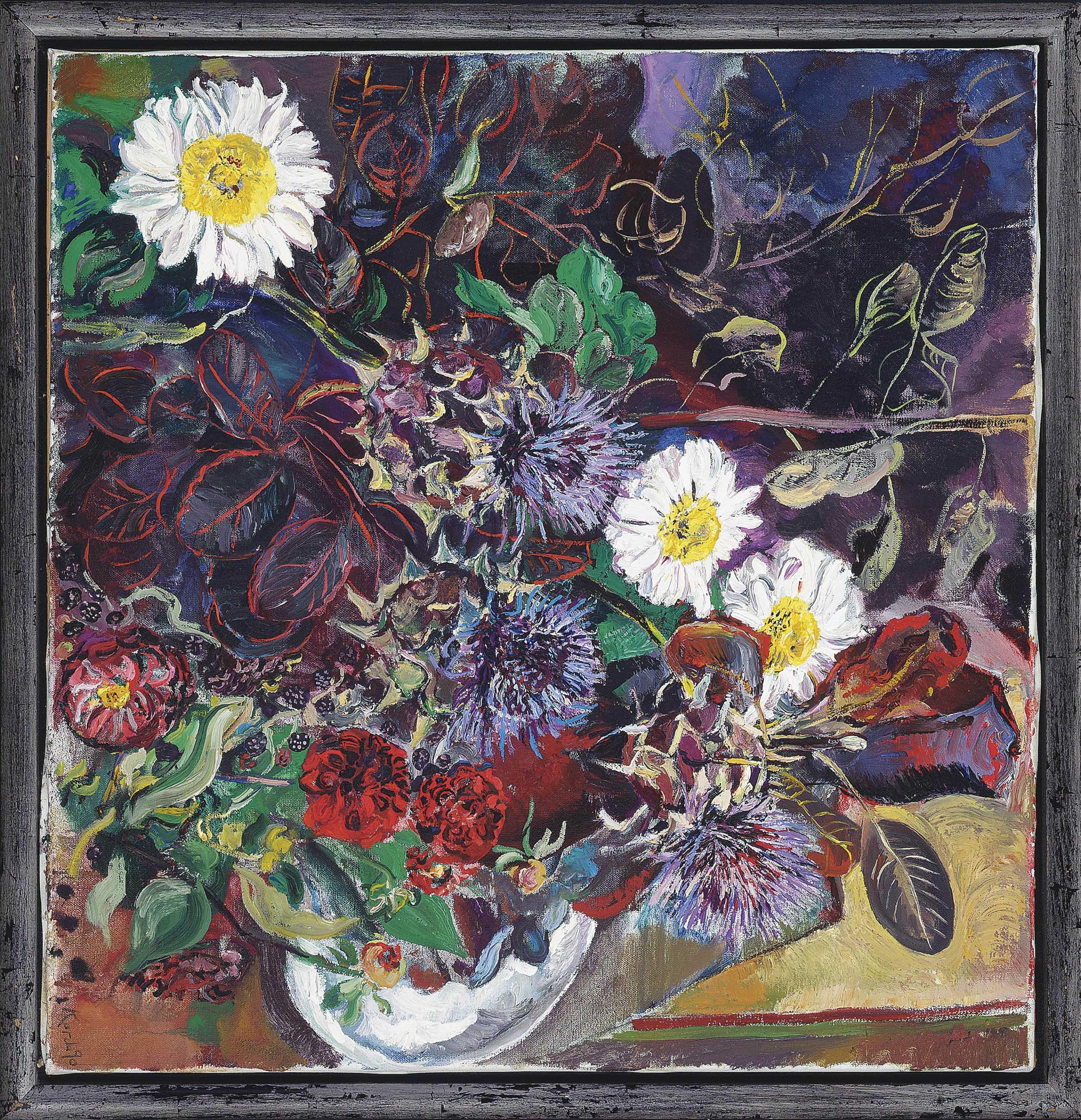 Henry Korda - Still life with thistles