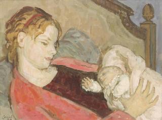 Henry Lamb, R.A. - Mother and sleeping child