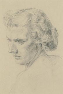 Henry Lamb, R.A. - Study Of A Female Head