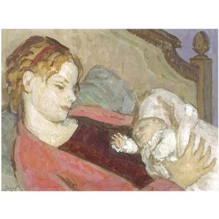Henry Lamb - Mother And Sleeping Child 