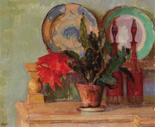 Henry Lamb - Still life with cactus
