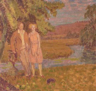 Henry Lamb - Study for The Artist and His Wife (unframed)