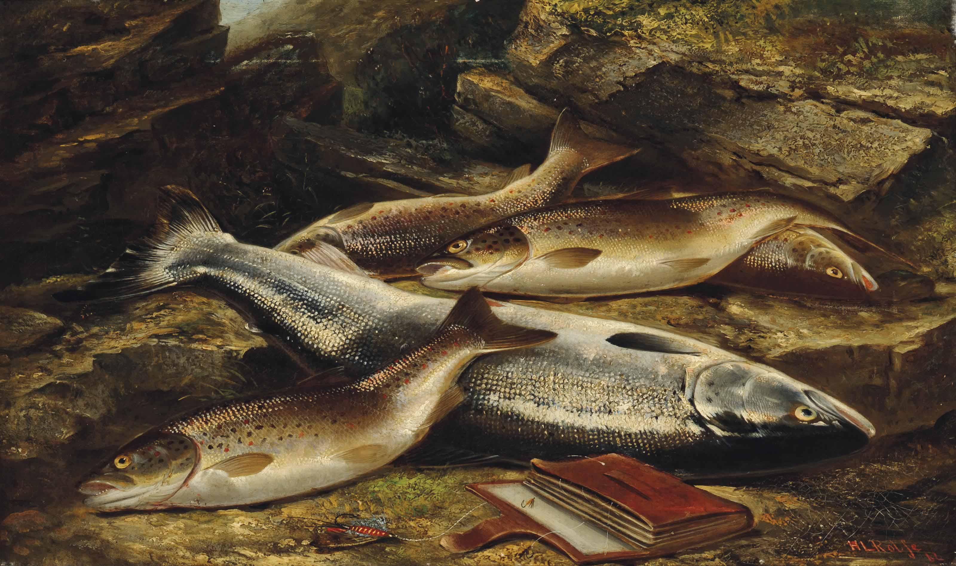 Henry Leonidas Rolfe - A happy fly-fisherman