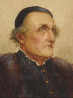 Henry M. Terry - Study of a head; and Study of a peasant man