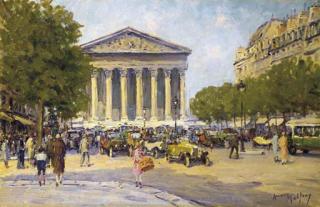 Henry Malfroy - Vue de La Madeleine Depuis La Rue Royale, Paris