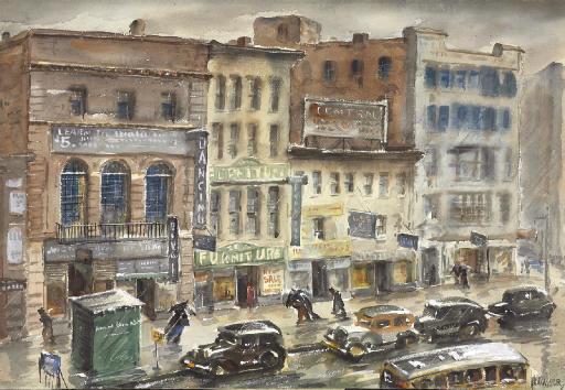 Henry Martin Gasser - Rainy Day, New York