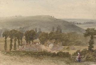 Henry Martin Pope - The village of Bourne End, Buckinghamshire