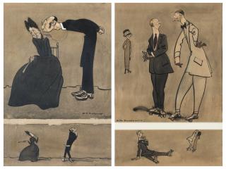 Henry Mayo Bateman - Purely Platonic (i); Rinking Types (ii)