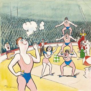 Henry Mayo Bateman - The acrobat who stopped to smoke