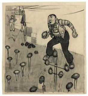 Henry Mayo Bateman - The coconut shy