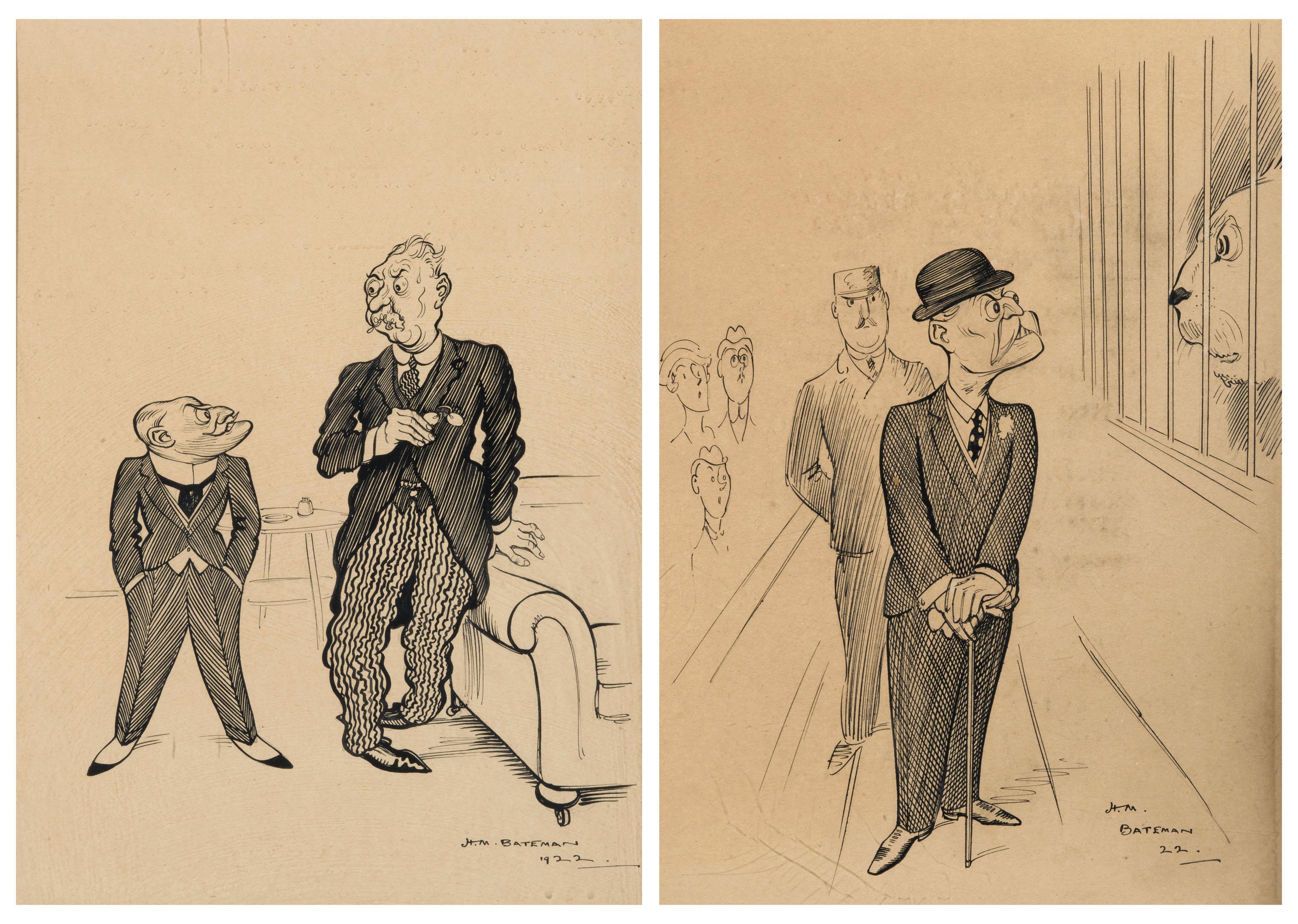 Henry Mayo Bateman - The Little Colonel (i); The Colonel at the Zoo (ii)