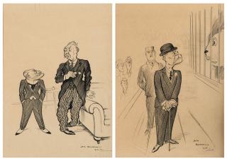 Henry Mayo Bateman - The Little Colonel (i); The Colonel at the Zoo (ii)