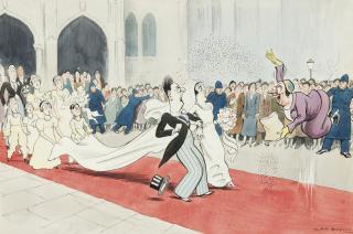 Henry Mayo Bateman - The Outrage: Someone threw confetti at a society wedding