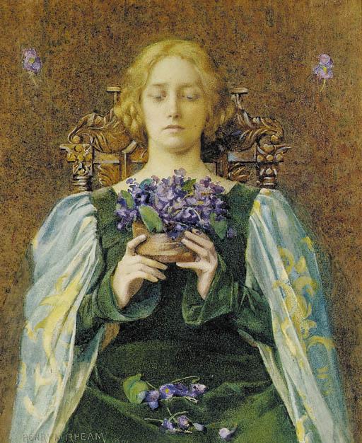 Henry Meynell Rheam - Violets