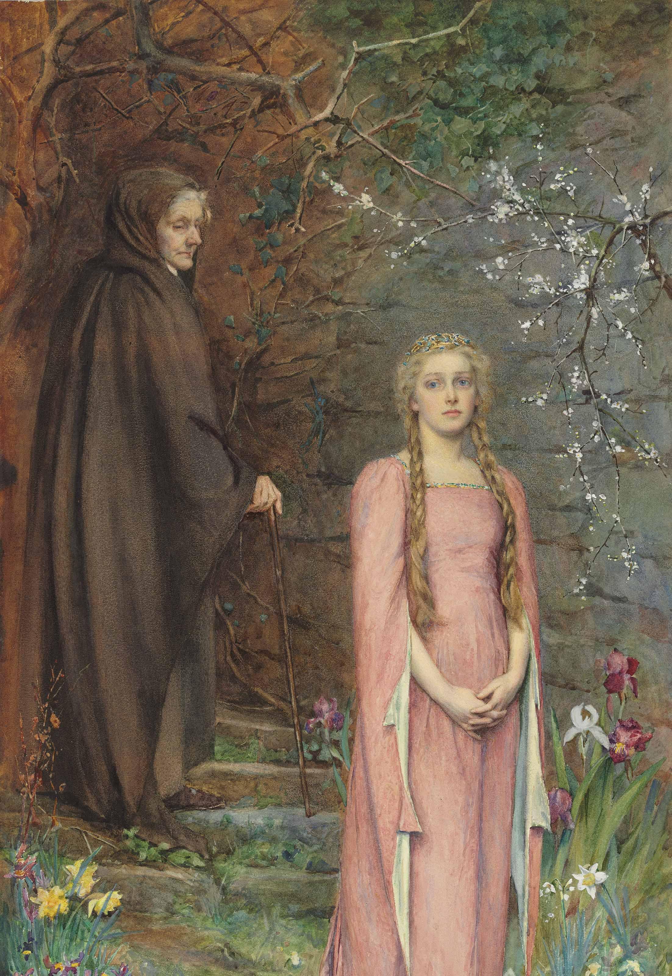 Henry Meynell Rheam - Winter gives way to Spring