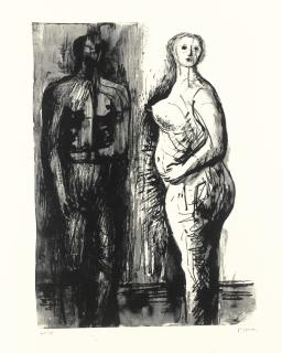 Henry Moore, O.M., C.H. - Auden Poems, Moore Lithographs, Portfolio (C. 245-246, 248, 250, 253-254, 256, 259, 260, 262, 265-273)