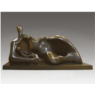 Henry Moore, O.M., C.H. - Draped Reclining Mother And Baby