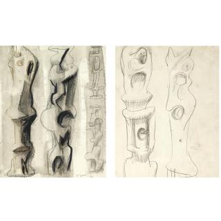 Henry Moore, O.M., C.H. - Four Upright Motives