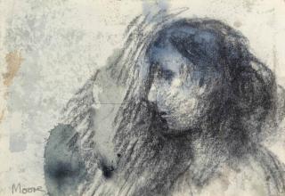 Henry Moore, O.M., C.H. - Head of a Girl