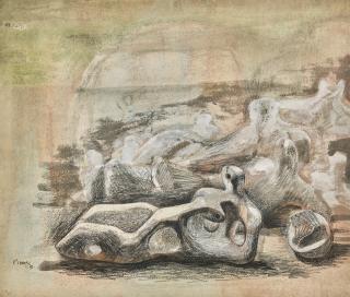 Henry Moore, O.M., C.H. - Landscape With Figures