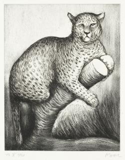 Henry Moore O.M., C.H. - Leopard, from \'Animals in the Zoo\'