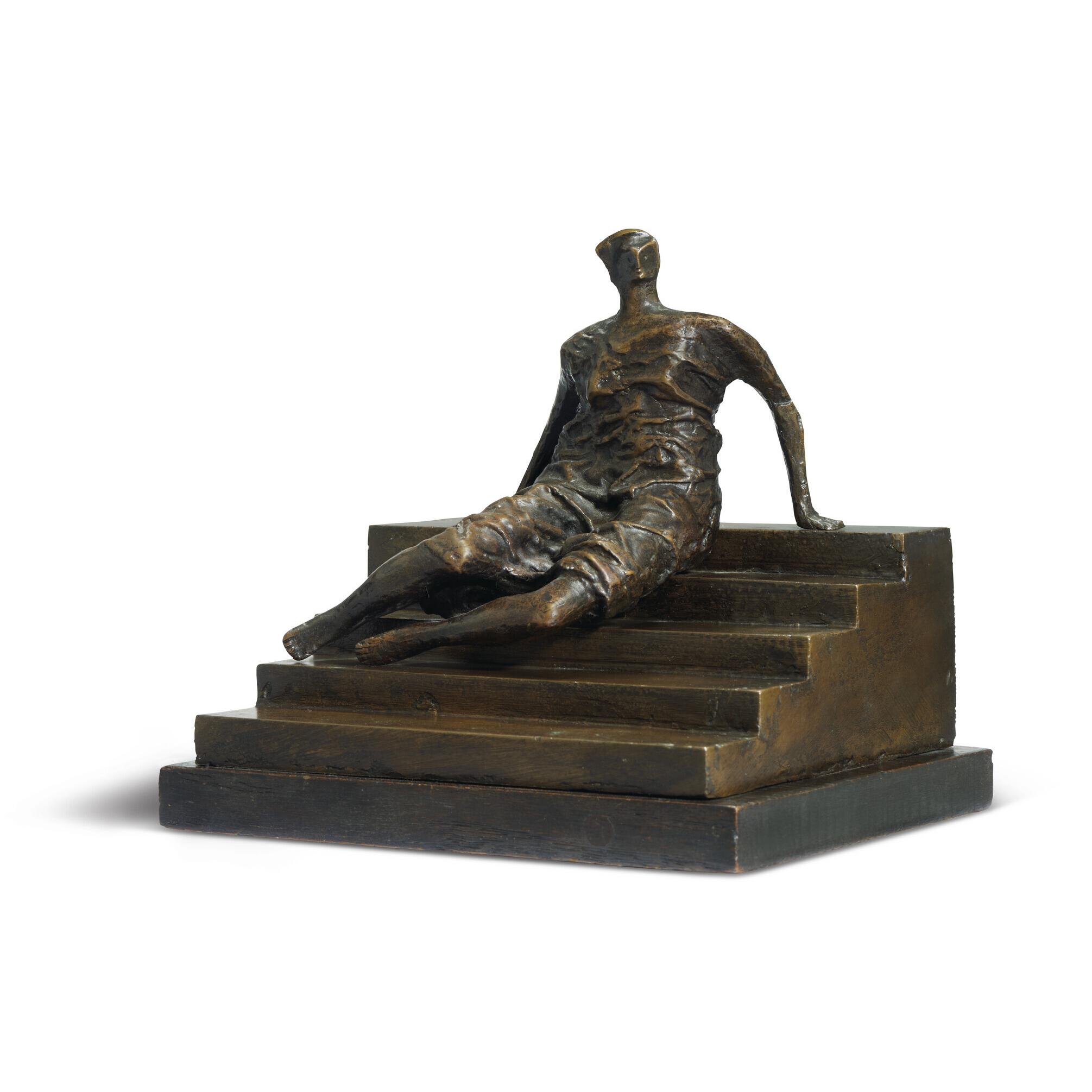 Henry Moore, O.M., C.H. - Maquette for Figure on Steps